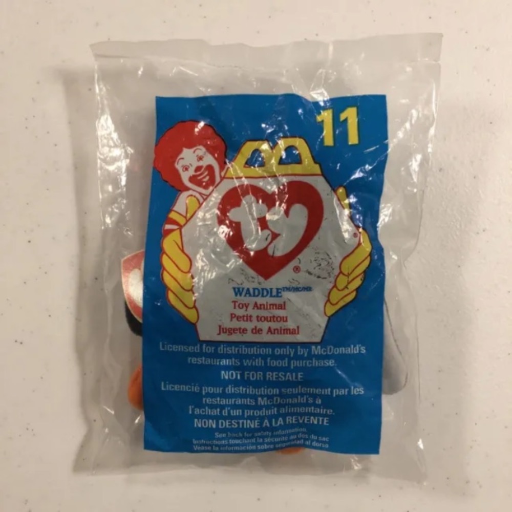 NEW  1998 McDonald’s Happy Meal Toy #11 WADDLE Toy Animal